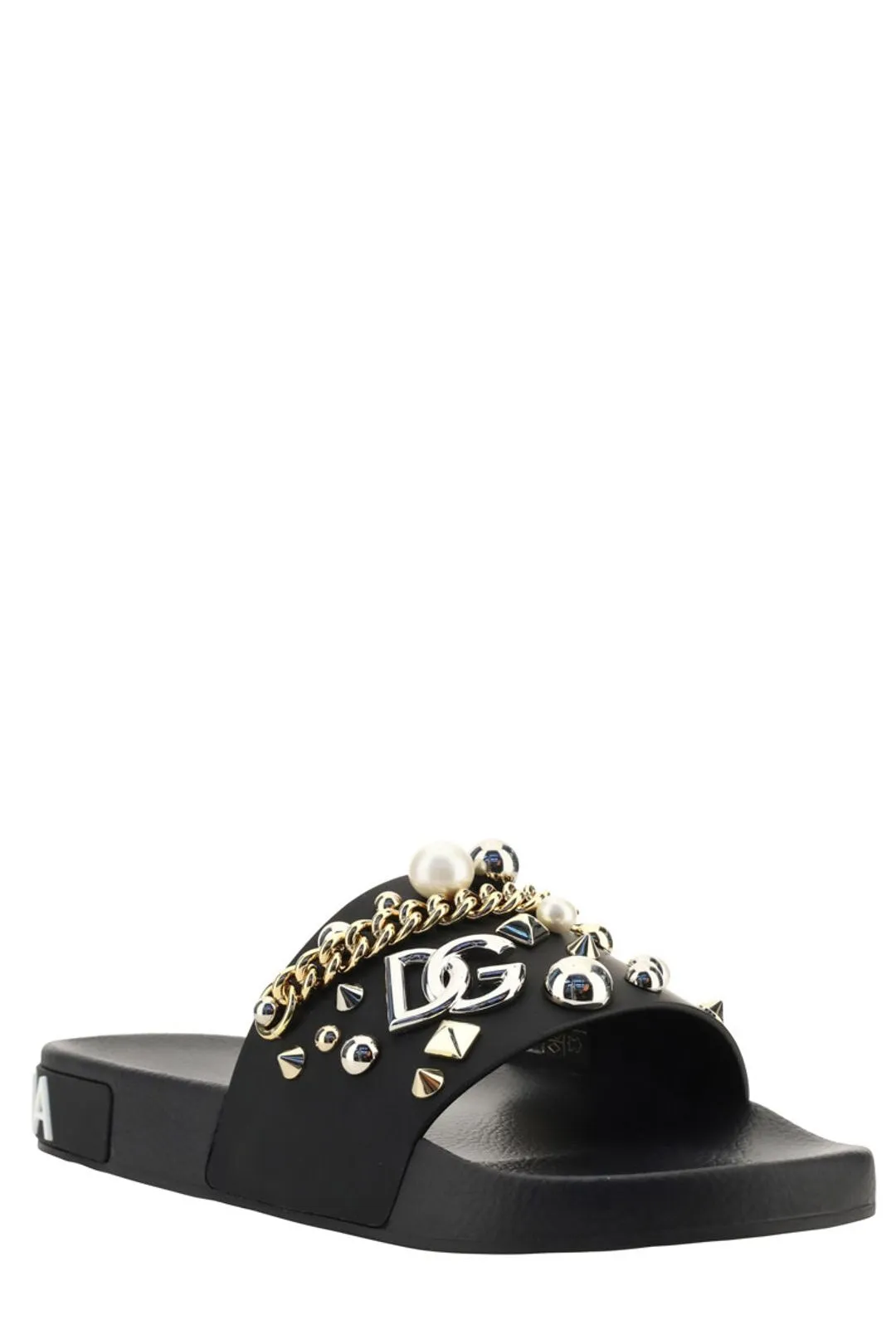 Dolce & Gabbana Stud Embellished Sliders