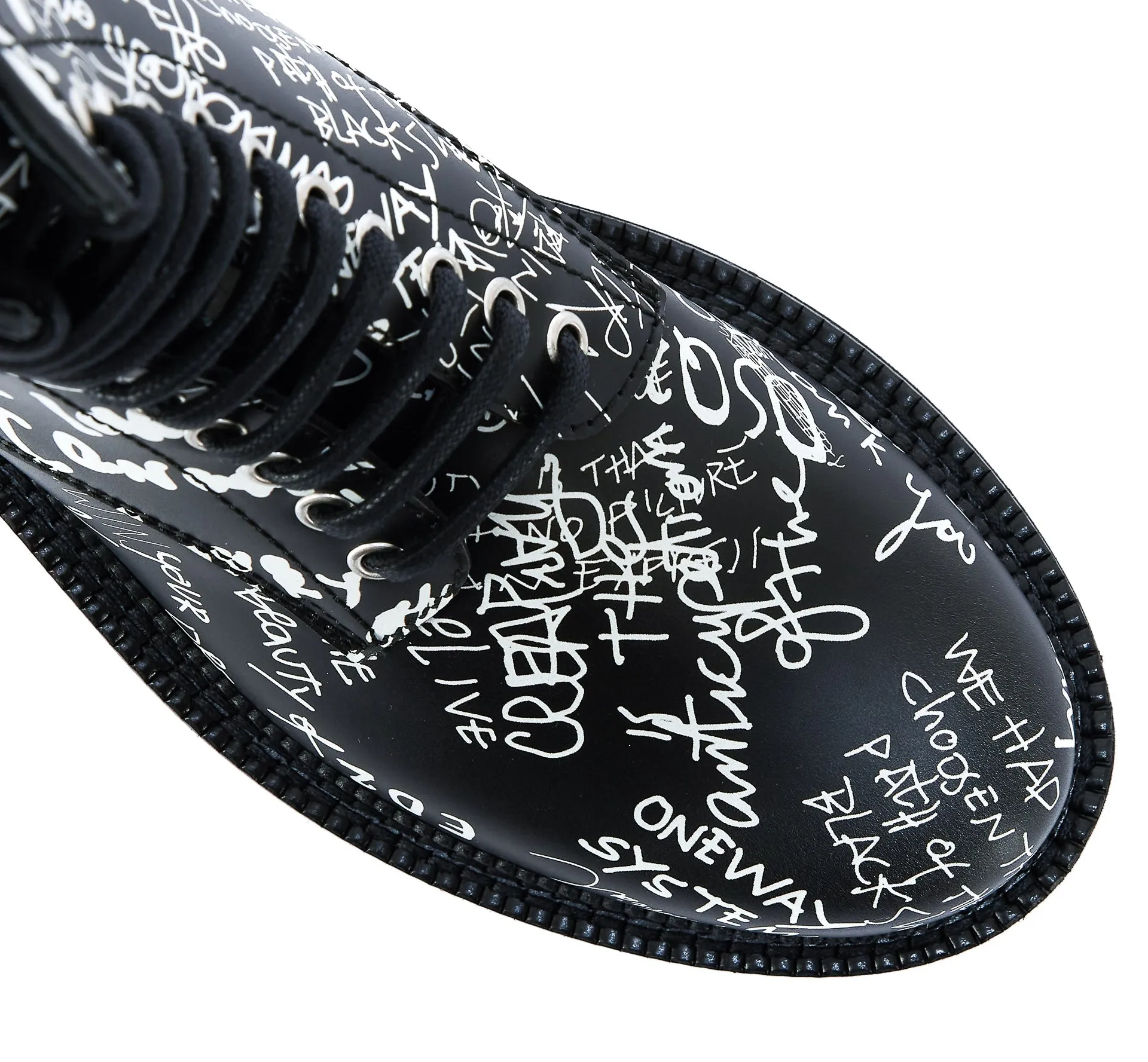 Dsquared2 Graffiti Printed Lace-Up Ankle Boots