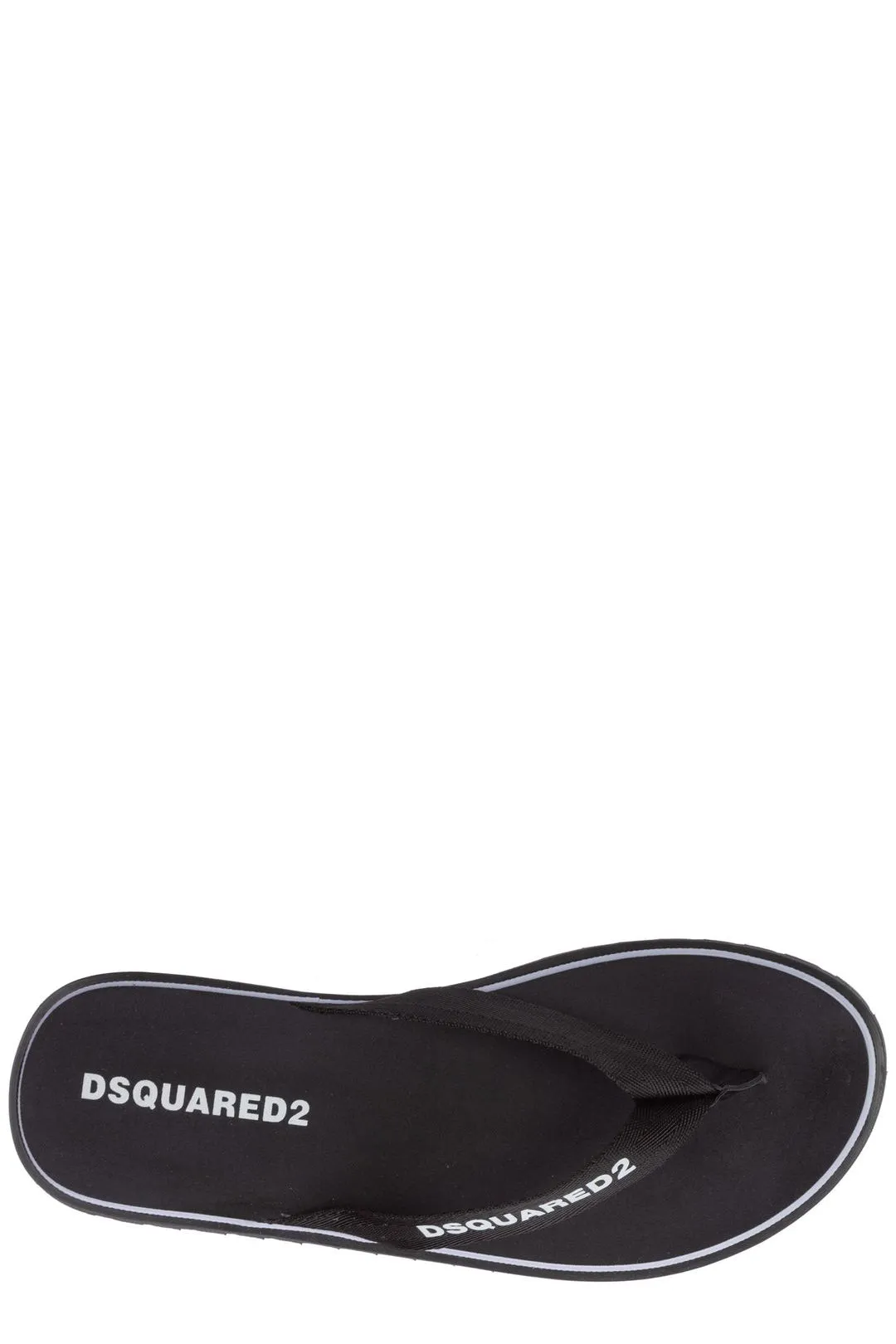 Dsquared2 Logo Printed Flip Flops