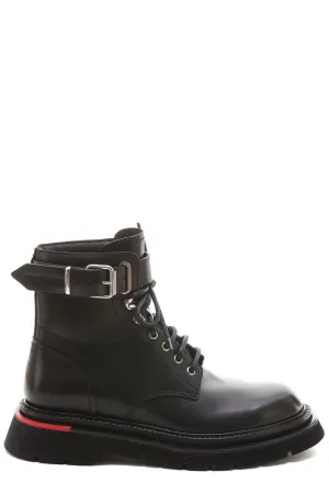 Dsquared2 Round Toe Lace-Up Boots