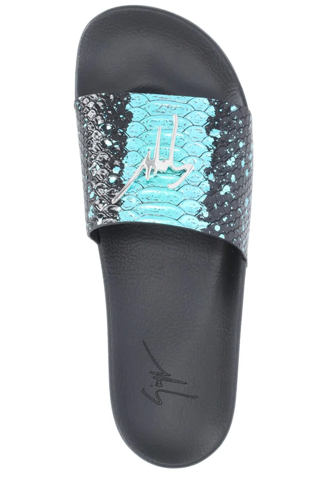 Giuseppe Zanotti Brett Logo Plaque Slides