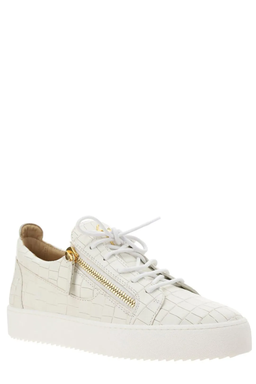 Giuseppe Zanotti Zip-Detailed Lace Up Sneakers