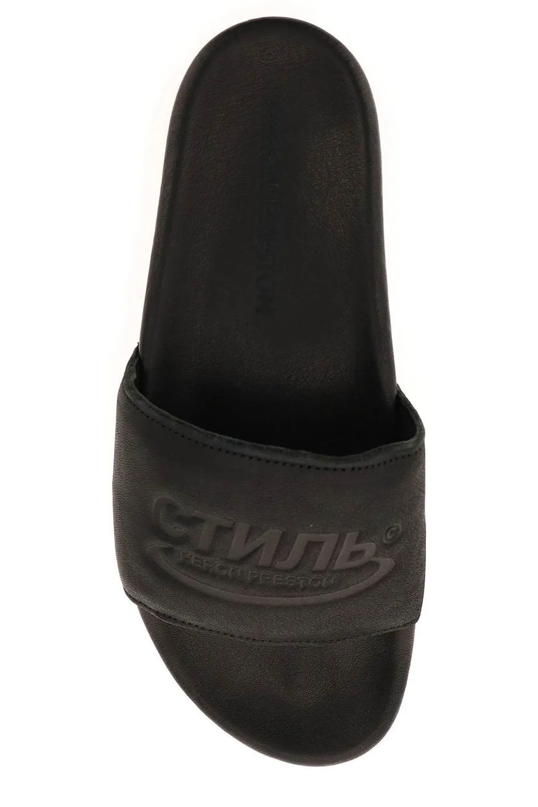 Heron Preston Logo Embossed Slides