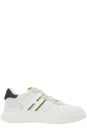 Hogan H580 Lace-Up Chunky Almond Toe Sneakers