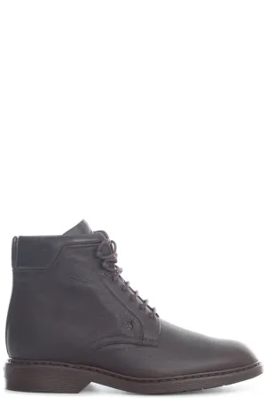 Hogan Lace-Up Ankle Boots