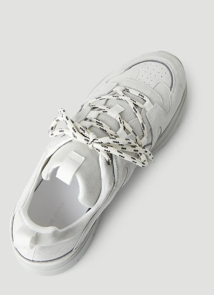 Isabel Marant Round Toe Lace-Up Sneakers