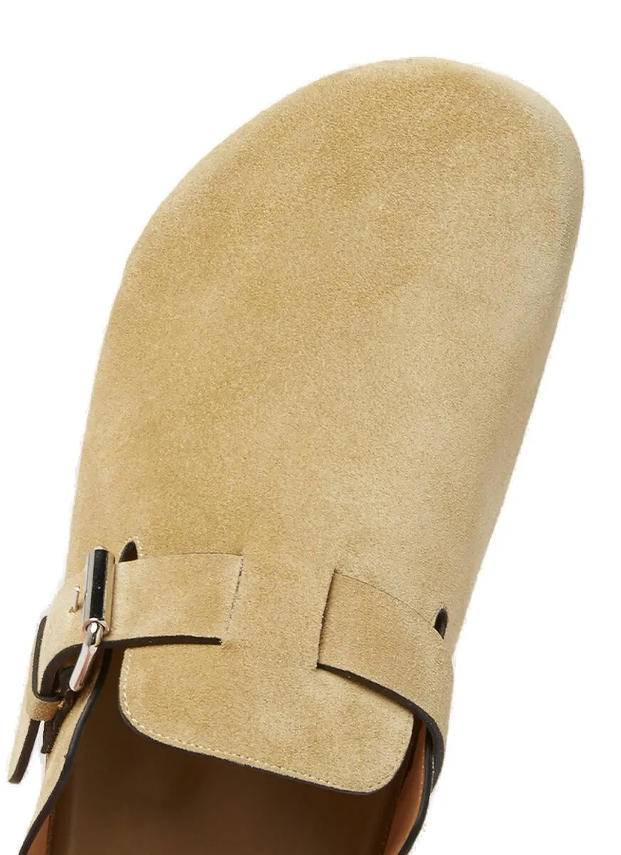 Isabel Marant Round Toe Slip-On Slippers