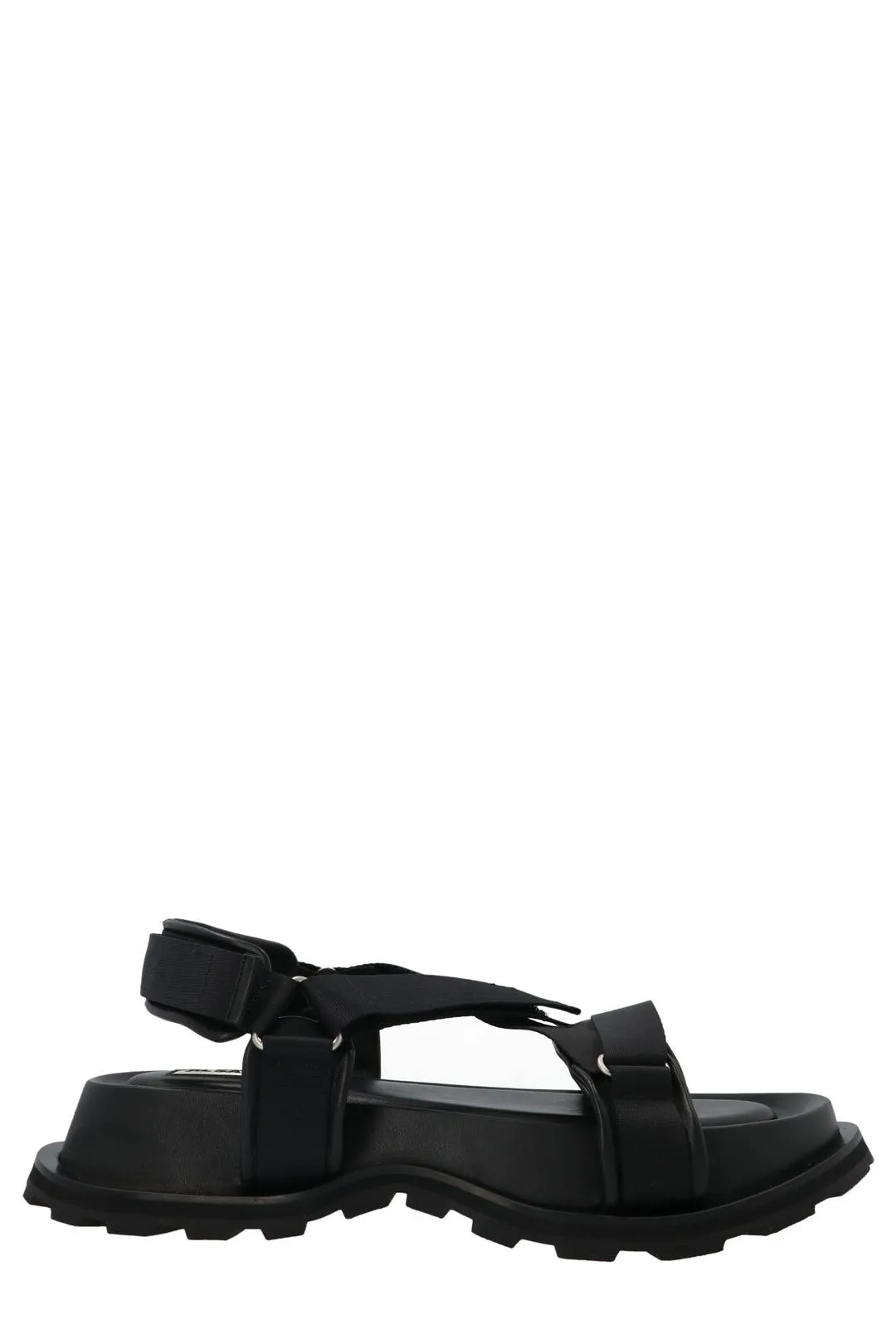 Jil Sander Logo Detailed Cross-Strapped Sandals