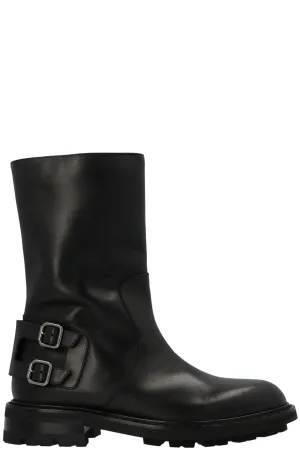 Jimmy Choo Round Toe Slip-On Boots