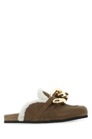 JW Anderson Chain Shearling Mules