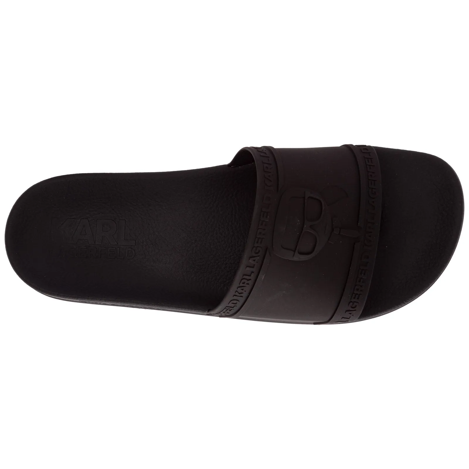 Karl Lagerfeld Embossed Slides