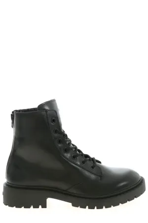 Kenzo Chunky Lace Up Round-Toe Boots