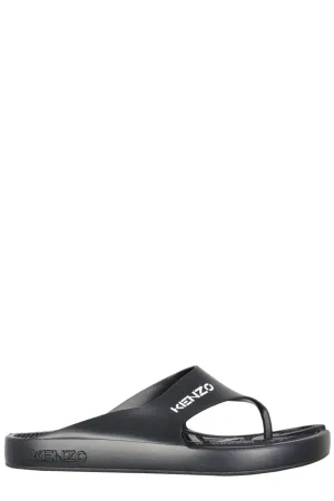 Kenzo Logo Printed Beach Slides