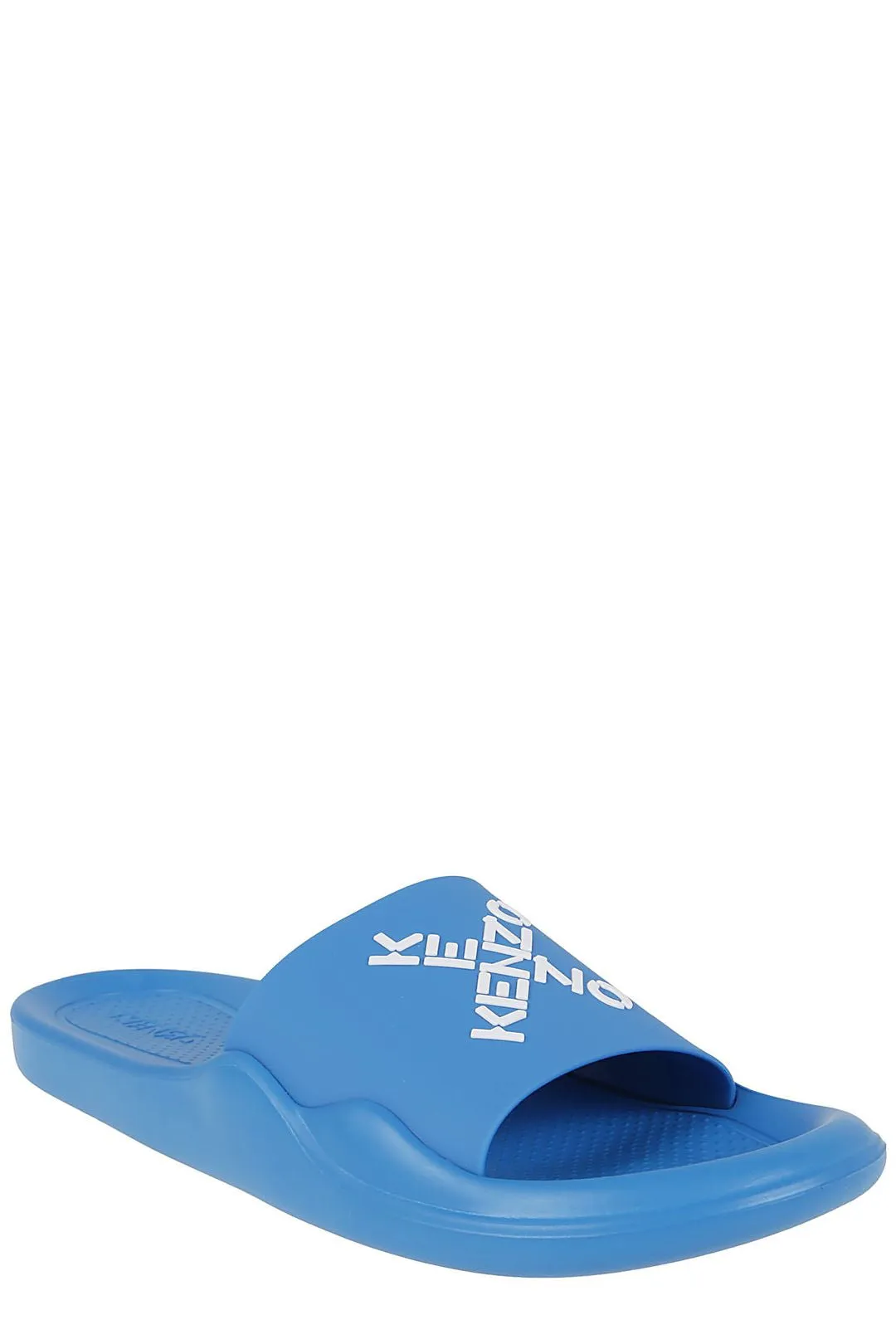 Kenzo Logo Printed Open Toe Slides