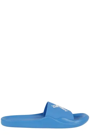 Kenzo Logo Printed Open Toe Slides
