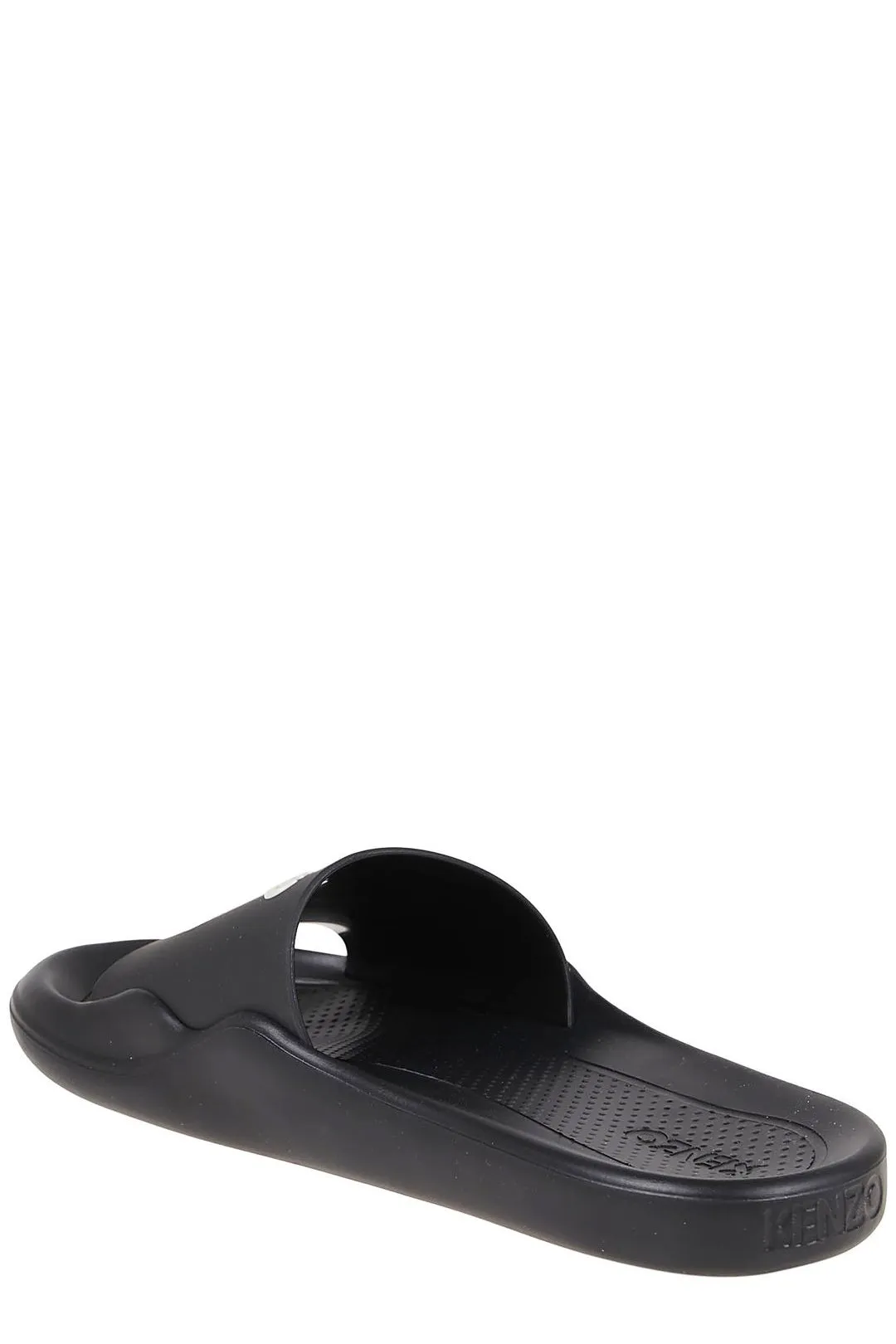 Kenzo Logo Printed Open Toe Slides