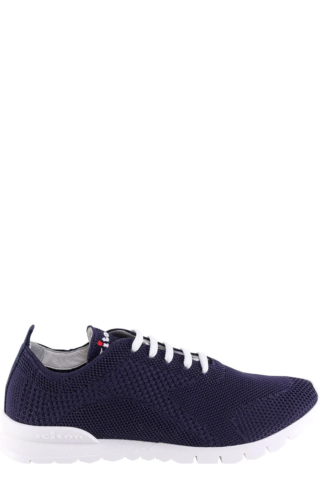 Kiton Logo Embroidered Lace-Up Sneakers