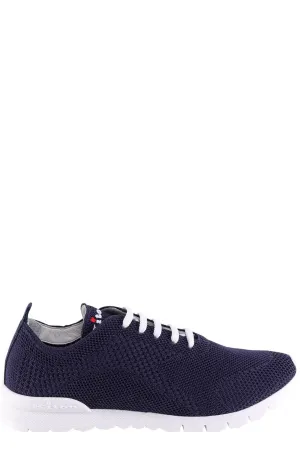 Kiton Logo Embroidered Lace-Up Sneakers