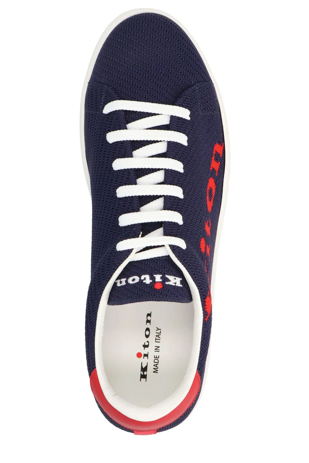 Kiton Logo Jacquard Lace-Up Sneakers