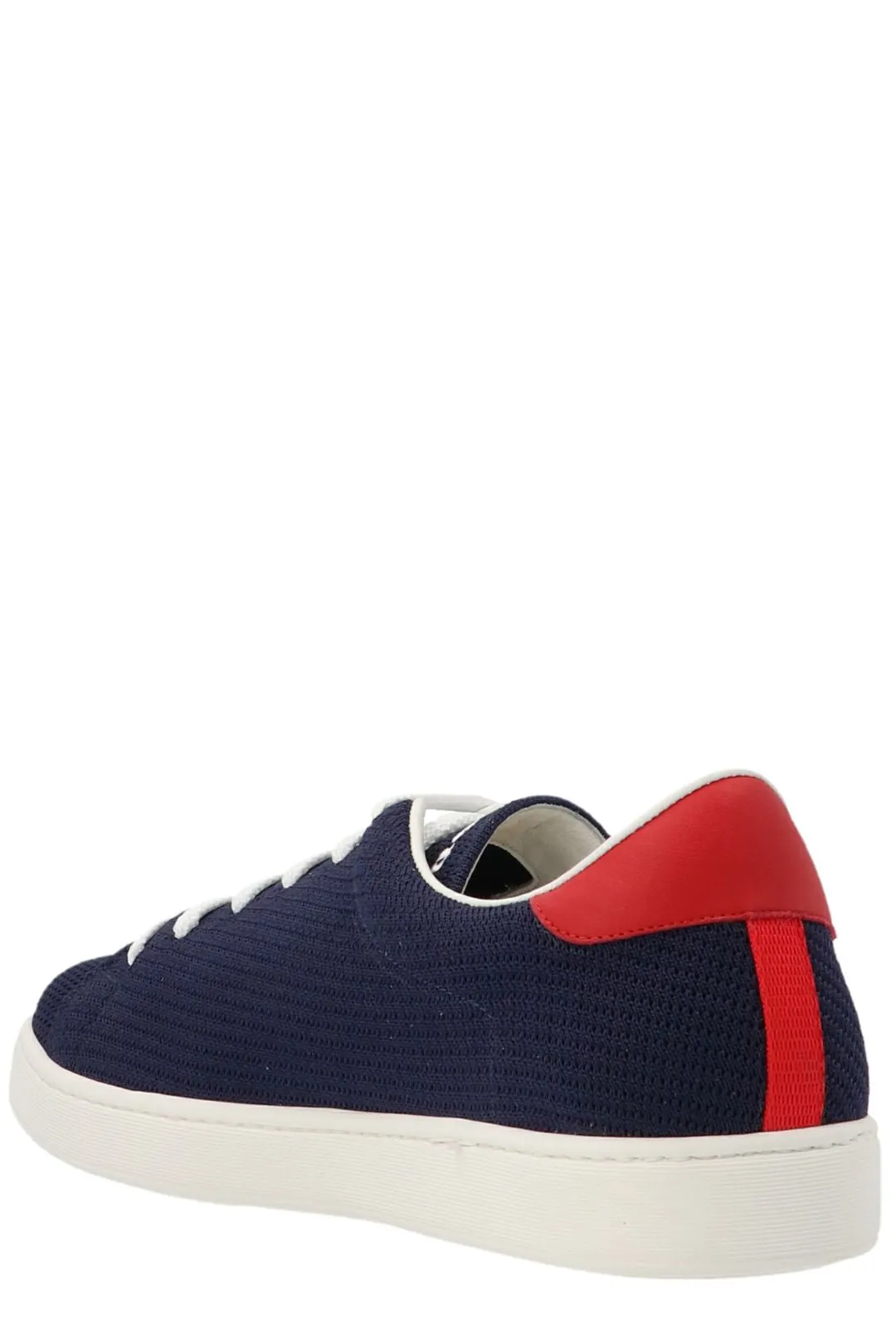 Kiton Logo Jacquard Lace-Up Sneakers