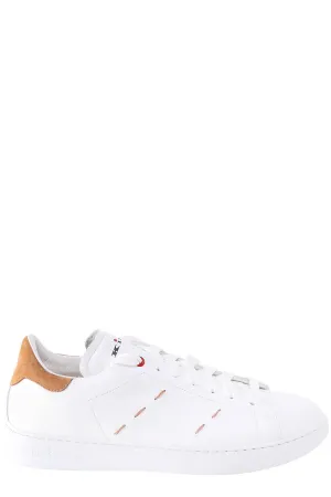 Kiton Logo Printed Lace-Up Sneakers