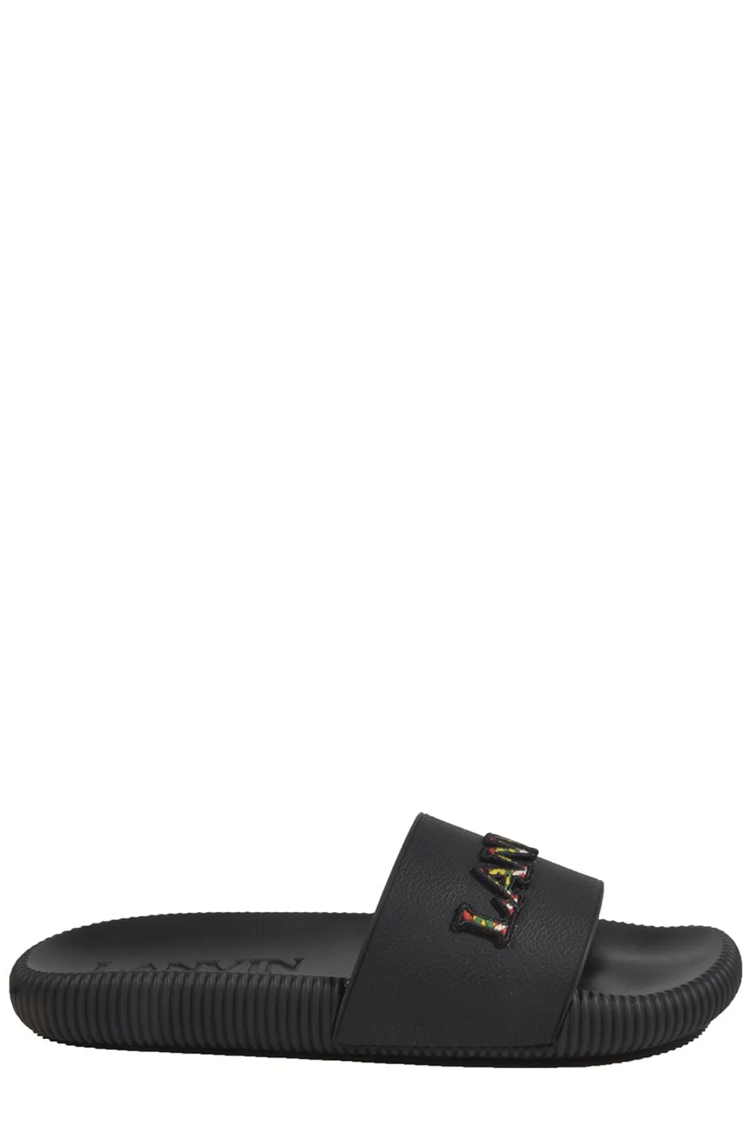 Lanvin Arpge Logo Embroidered Slides