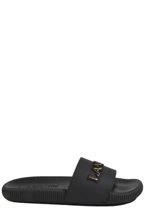 Lanvin Arpge Logo Embroidered Slides