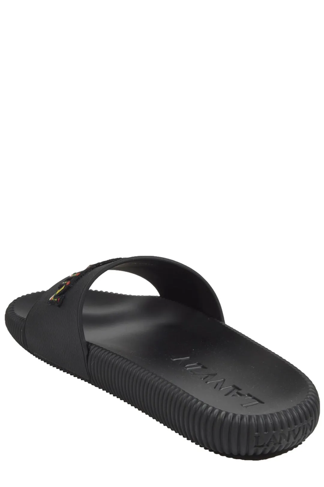 Lanvin Arpge Logo Embroidered Slides