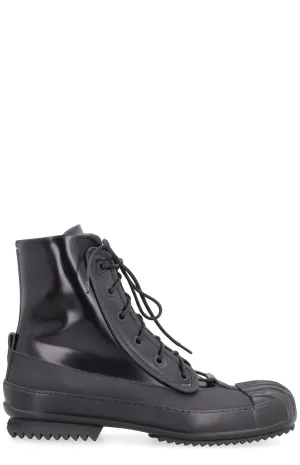 Maison Margiela Almond Toe Lace-Up Boots