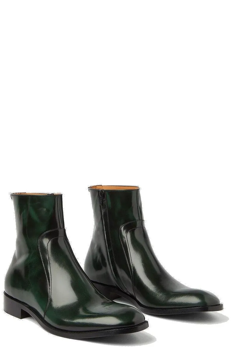 Maison Margiela Round-Toe Ankle Boots