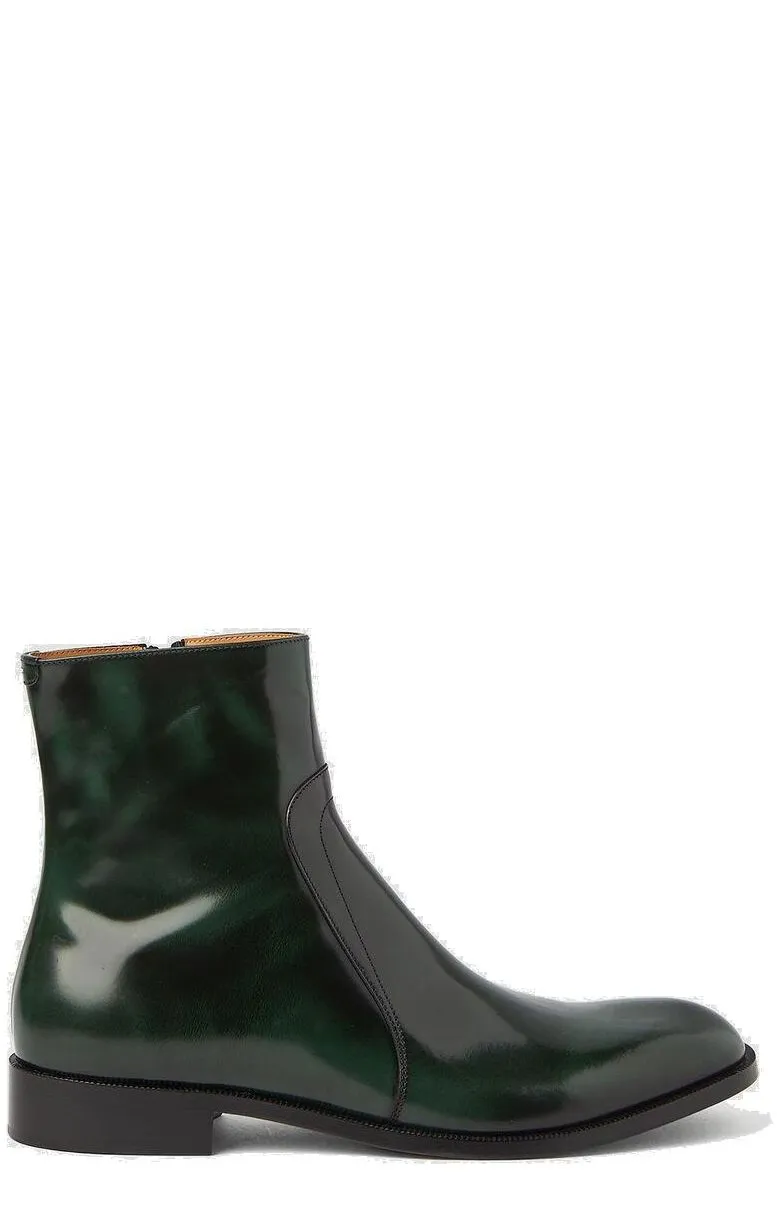 Maison Margiela Round-Toe Ankle Boots