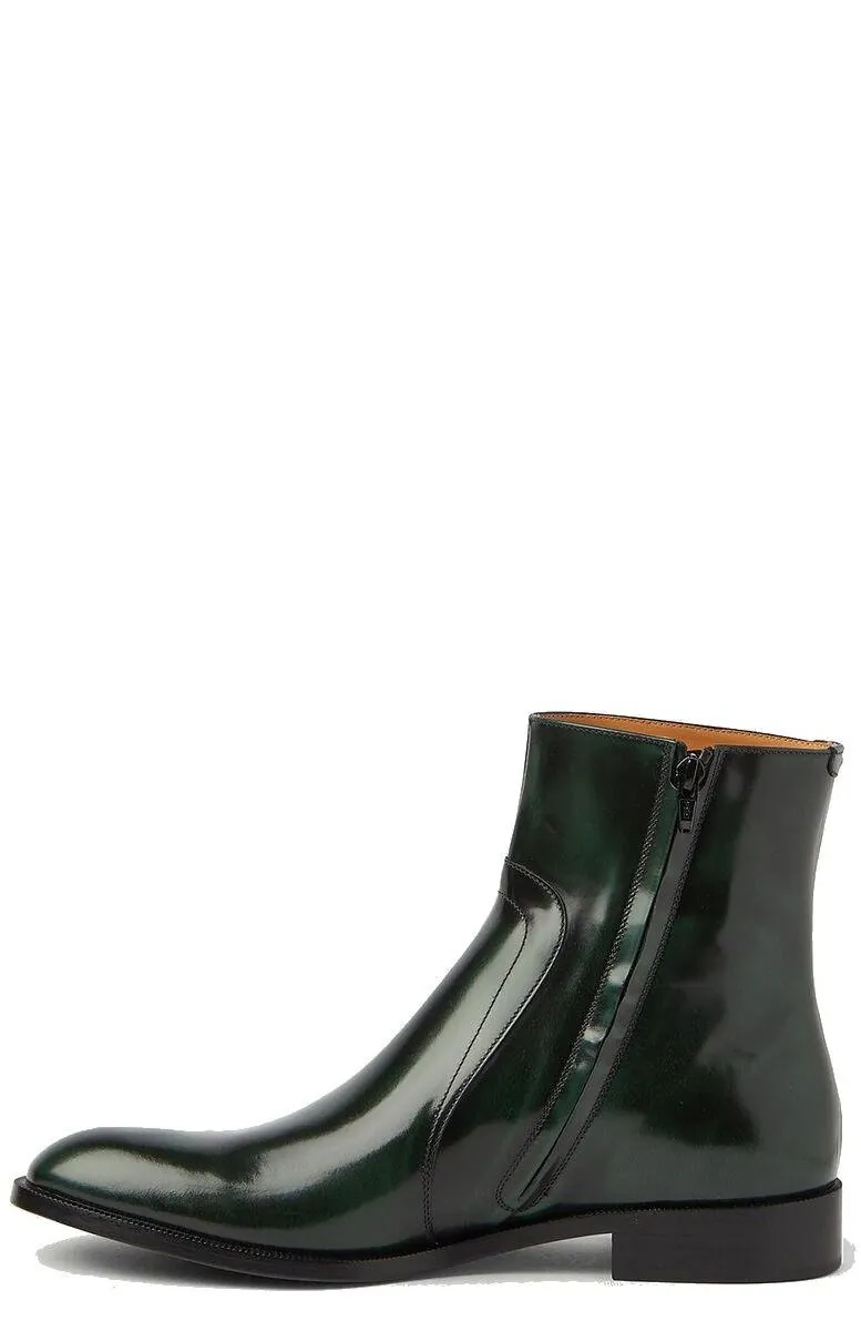 Maison Margiela Round-Toe Ankle Boots