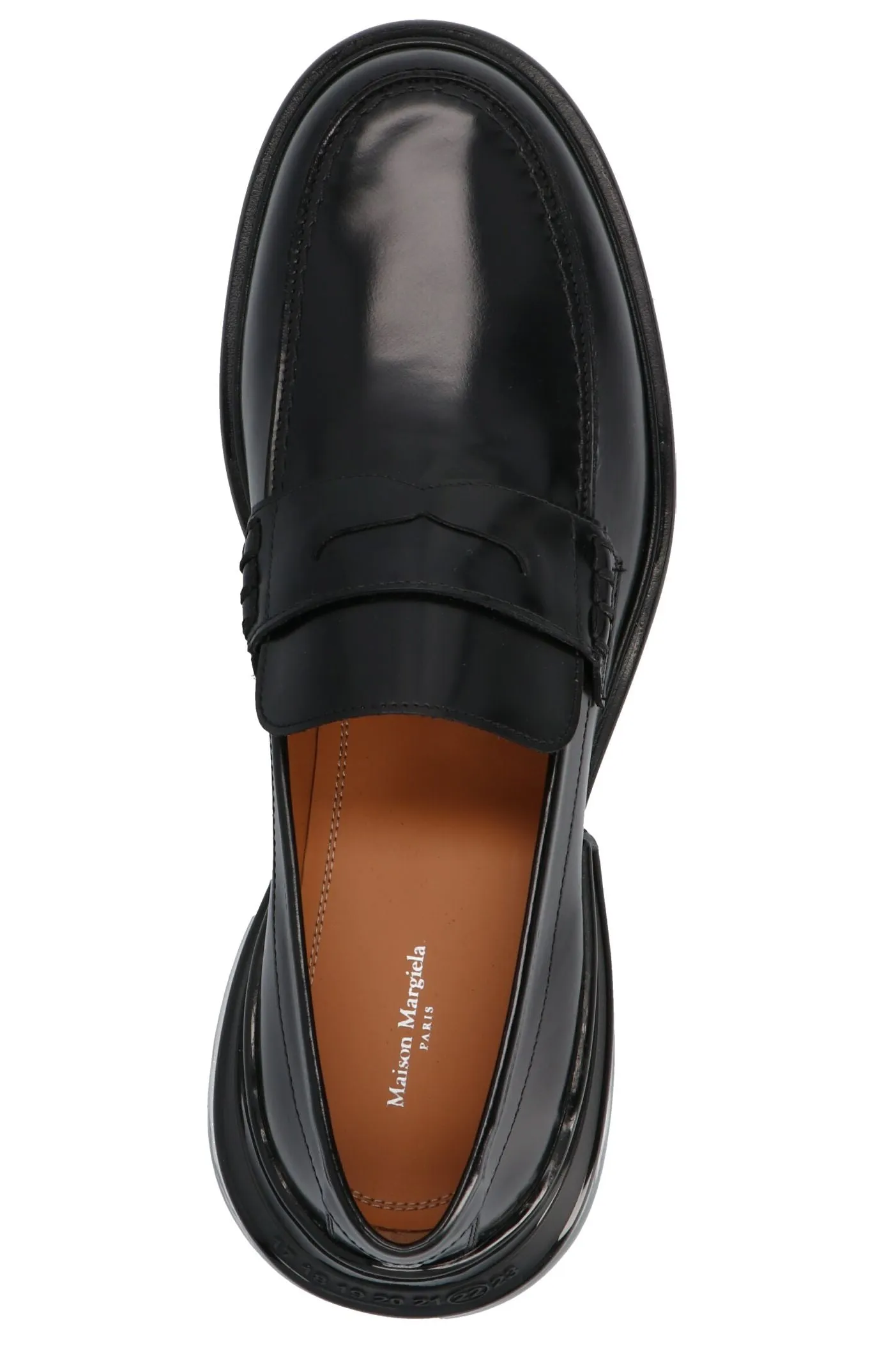 Maison Margiela Sheer-Sole Number Embossed Loafers