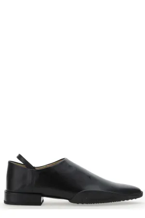 Marine Serre Crescent Moon-Printed Pointed Toe Loafers
