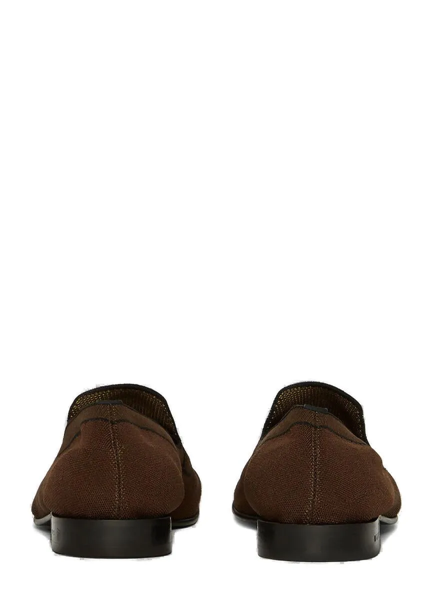 Marni Jacquard Knit Moccasins