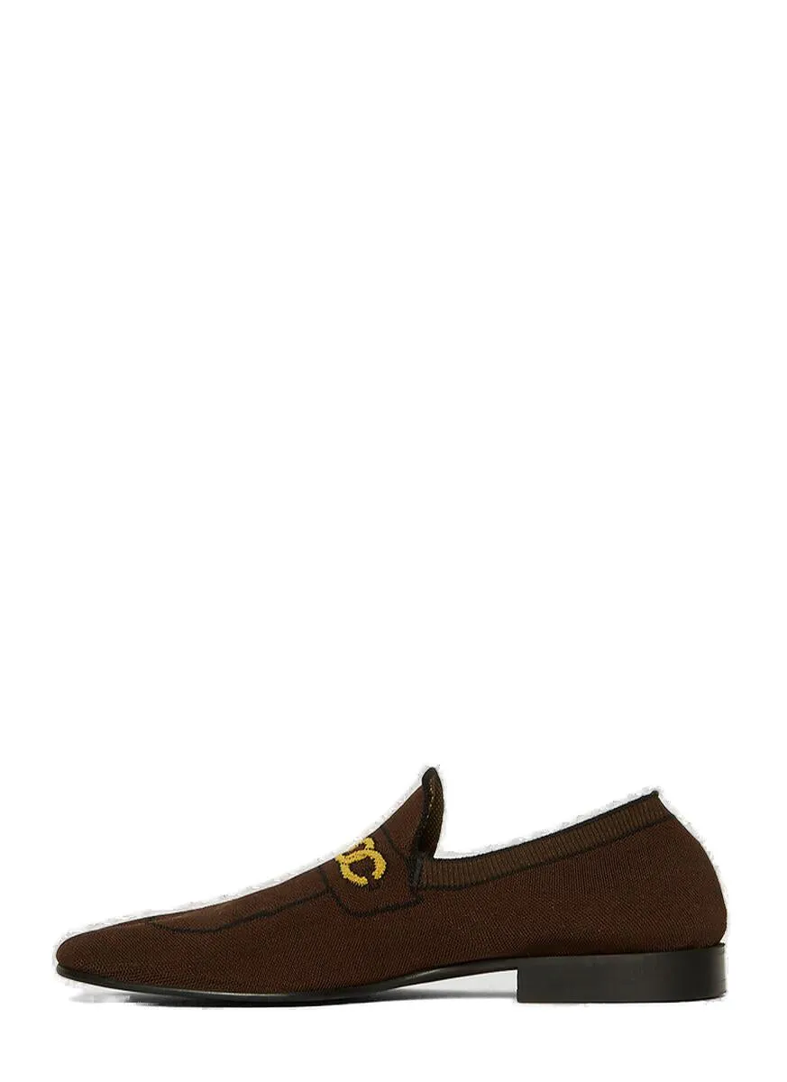 Marni Jacquard Knit Moccasins