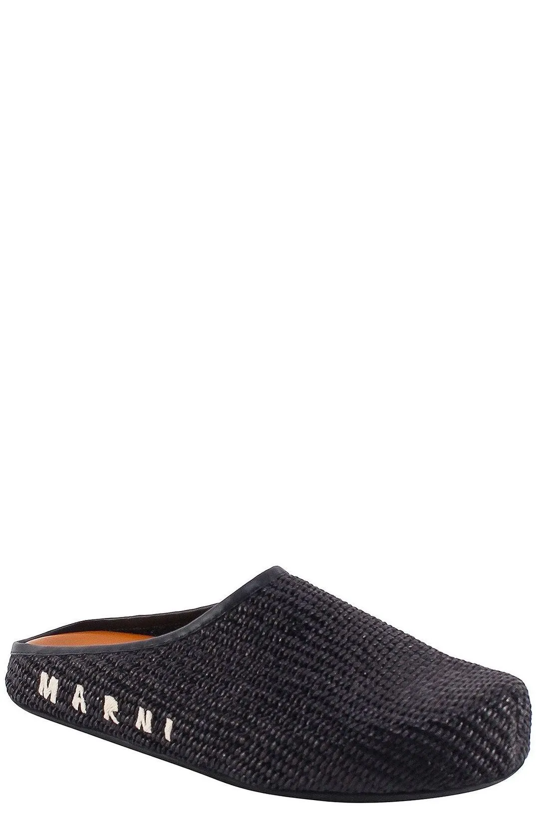Marni Sabot Logo Embroidered Mules