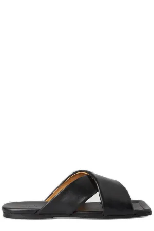 Marsll Crossover Strap Slip-On Sandals