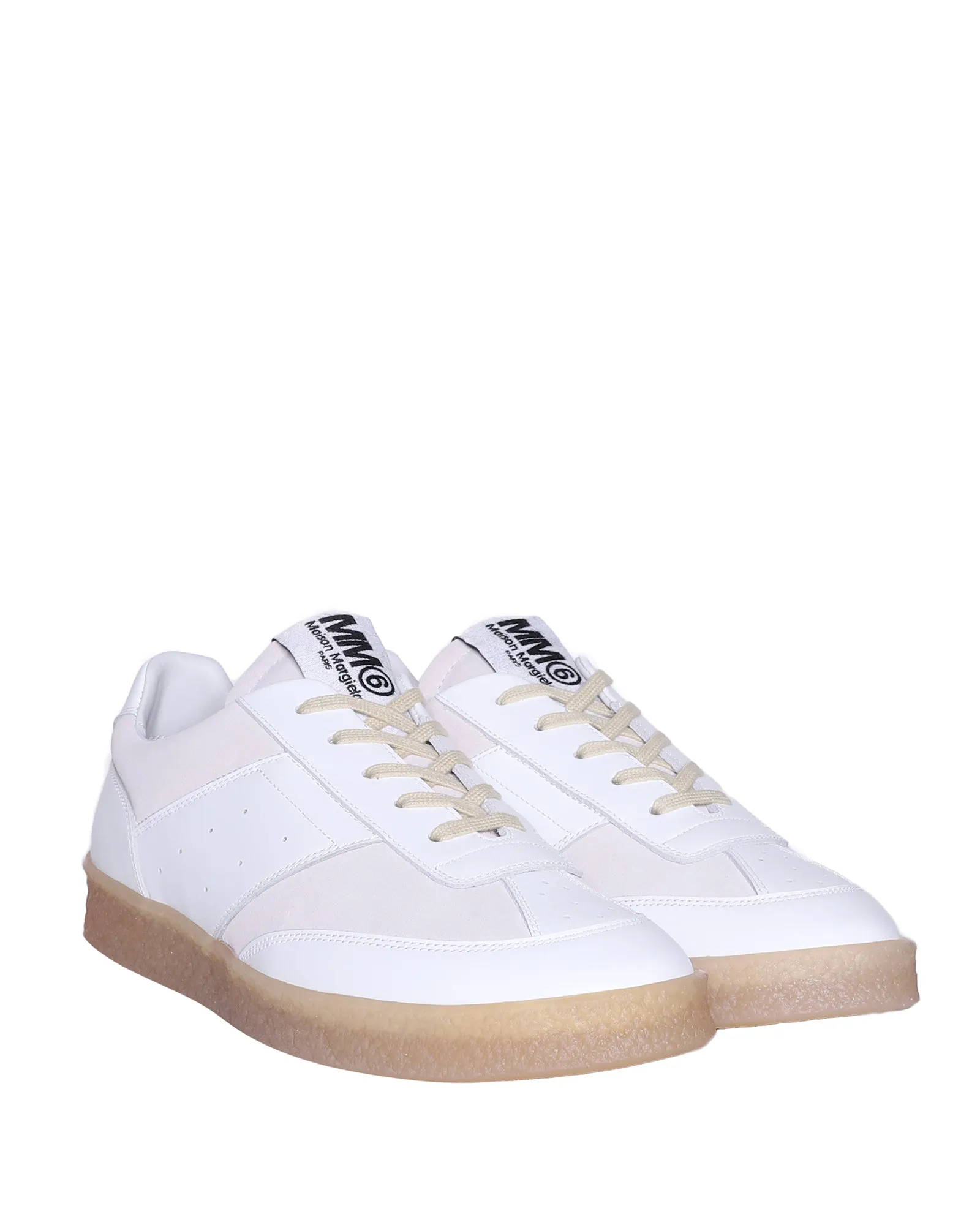 MM6 Maison Margiela Panelled Lace-Up Sneakers