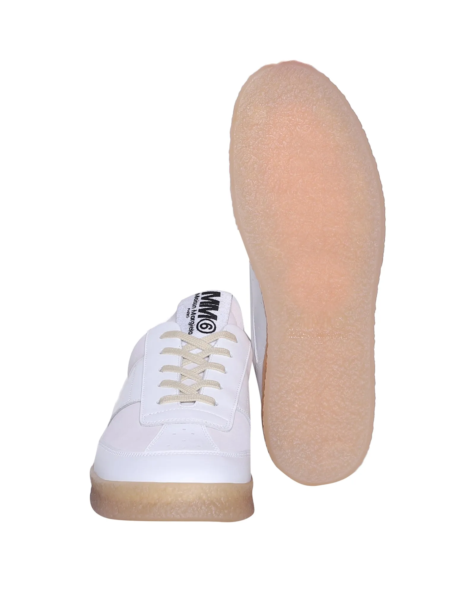 MM6 Maison Margiela Panelled Lace-Up Sneakers