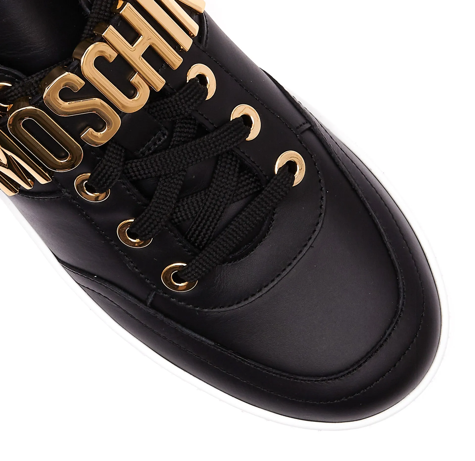 Moschino Lettering Logo Lace-Up Sneakers