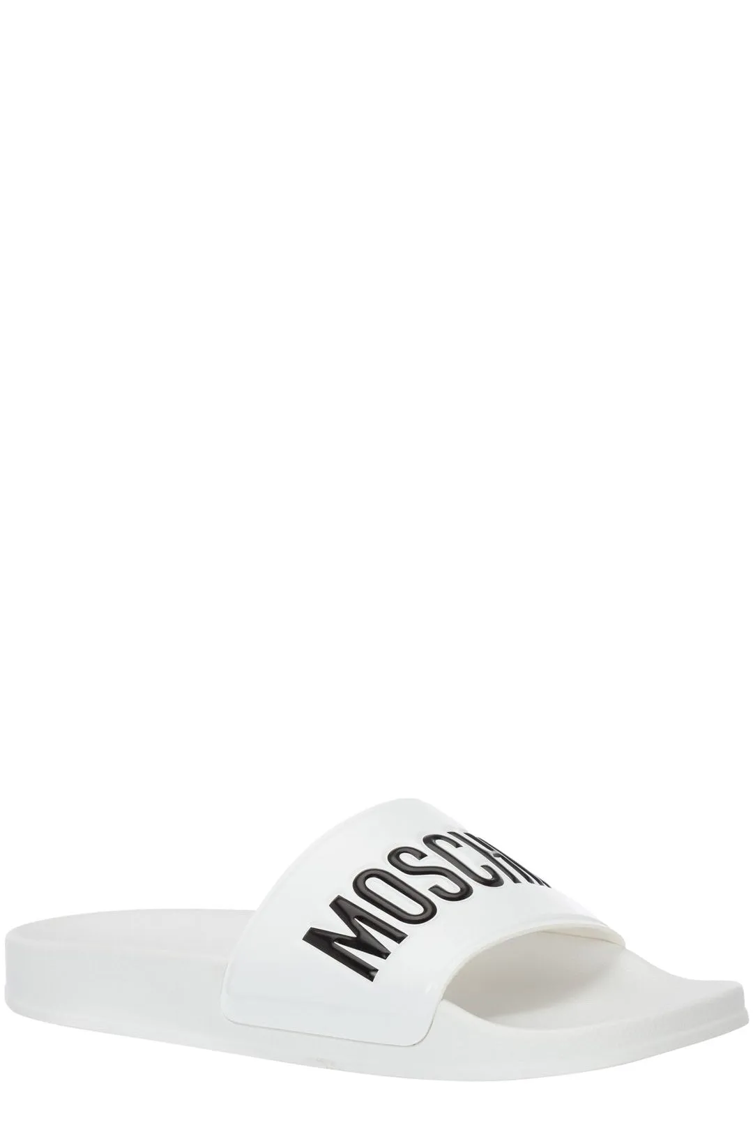 Moschino Logo Debossed Slip-On Pool Slides