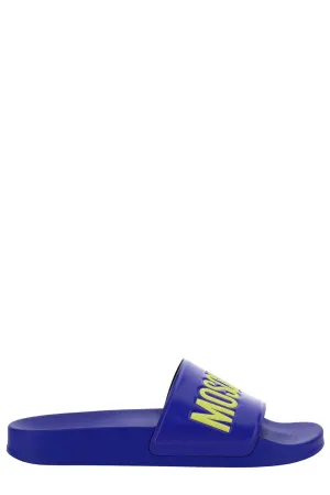 Moschino Logo Debossed Slip-On Pool Slides