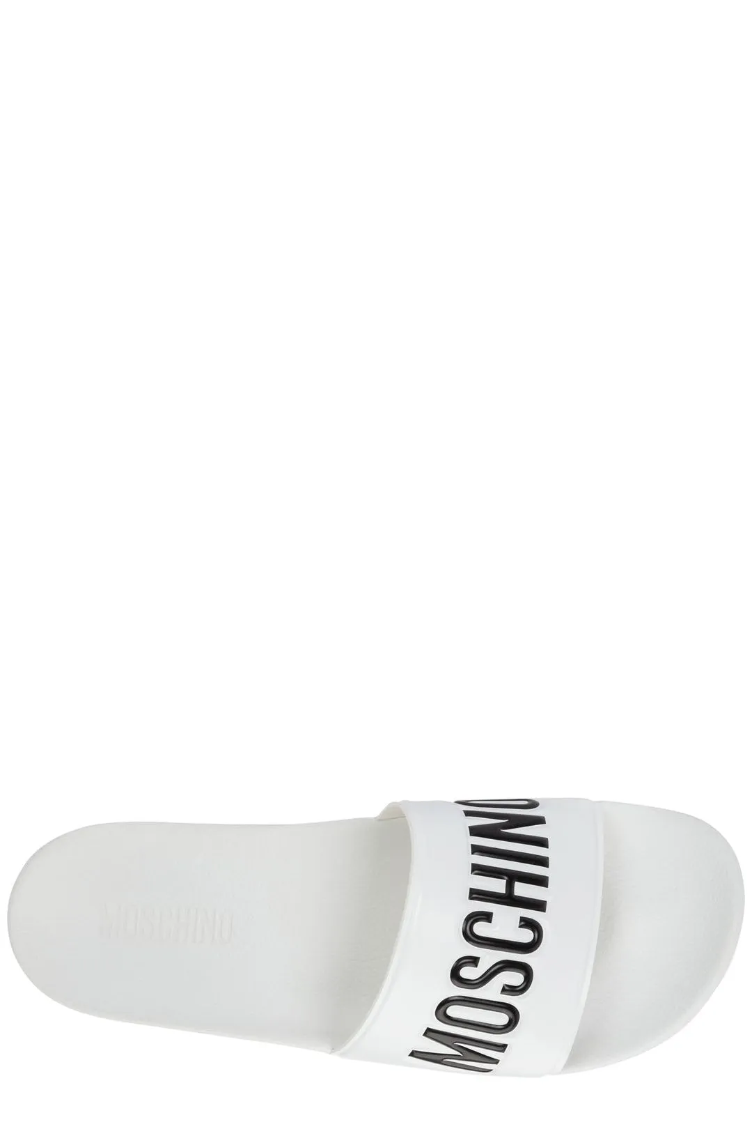 Moschino Logo Debossed Slip-On Pool Slides