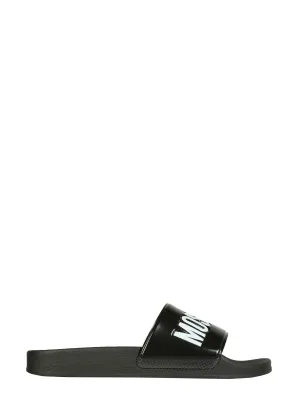 Moschino Logo Pool Slides