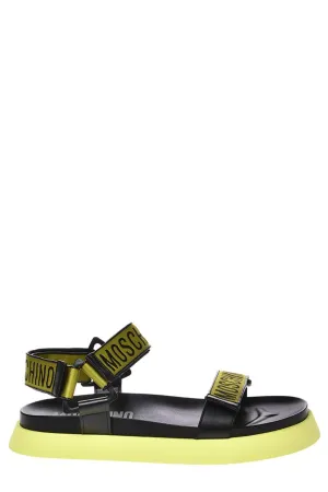 Moschino Logo Tape Sandals
