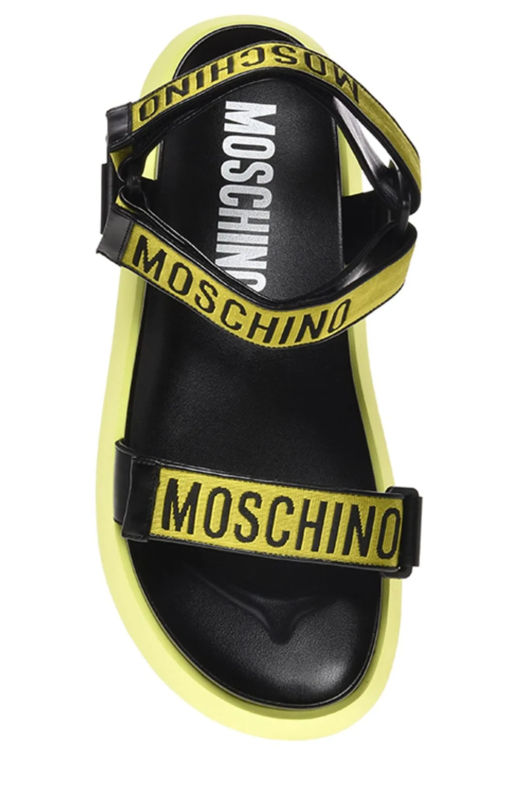 Moschino Logo Tape Sandals