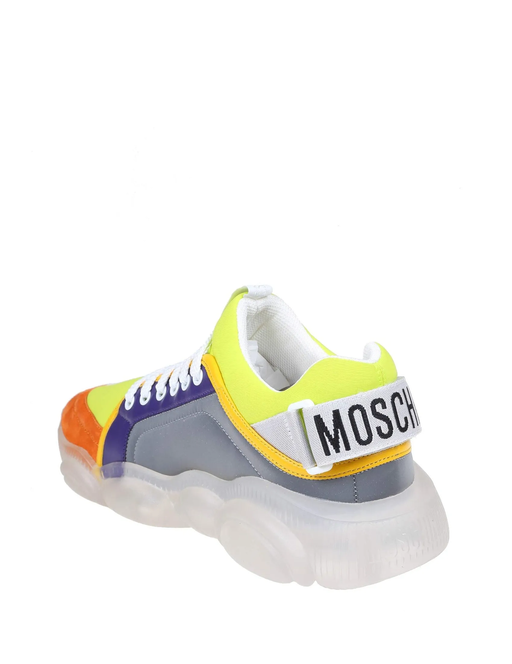 Moschino Round Toe Lace-Up Sneakers