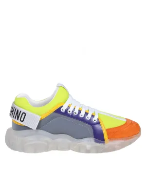 Moschino Round Toe Lace-Up Sneakers