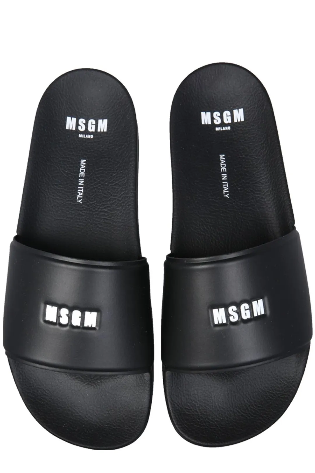 MSGM Logo Printed Flat Slides